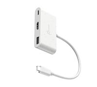 j5create USB-C vers HDMI & Type-A avec Power Delivery avec HDMI 4K, USB-A 5Gbps, PD 100W Chargement | Compatible avec MacBook Pro, Chromebook, HP, Samsung et Autres appareils Type-C(JCA379EW)