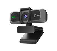 j5create Webcam Grand Angle 4K | Avec microphone pour visioconférence, streaming et enregistrement, compatible Zoom, Skype, Teams, OBS et plus (JVU430)