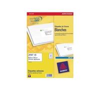 Avery J8159 Etiquettes adresses blanches jet d?encre 63,5 x 33,9 mm - Boîte de 2400