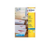 Avery Étiquettes Autocollantes Blanches 210 Pièces 99,1 x 38,1 mm J8163-15 - Feuille A4, Imprimante Jet d'Encre, Format Compact, Papier FSC, Compatible Mon Timbre en Ligne