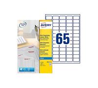 Avery Clear Mini Label - Clair - 21.2 x 38.1 mm 1625 unités (25 feuille(s) x 65 étiquettes