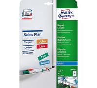 [J8871-5] AVERY ZWECKFORM Etui de 90 étiquettes magnétiques Jet d'encre Blanc...