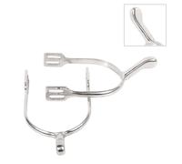 JA Horse Éperons d'équitation en acier inoxydable de qualité supérieure, durable, inoxydable (femme 40 mm, col de cygne).