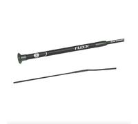 JA Horse Fleck Cravache de dressage en carbone ultra légère pour cavalier de dressage, entraînement et tournoi (graphite noir, 130 cm)