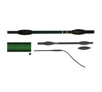 JA Horse Fleck Feldmann Balance Sports Cravache de dressage Cravache d'équitation (vert foncé, 120 cm)