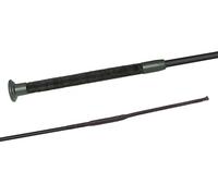 JA Horse Fleck SilkTouch Cravache d'équitation de qualité supérieure avec poignée ultra-douce (110 cm, noir)