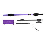 JA Horse JA0002 Fleck FELDMANN Balance Cravache de dressage - Cravache de dressage unie avec poignée antidérapante et broche flexible en nylon (08-violet, 100 cm)