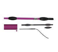 JA Horse JA0002 Fleck FELDMANN Balance Cravache de dressage - Cravache de dressage unie avec poignée antidérapante et broche en nylon flexible (07-mûre, 110 cm)