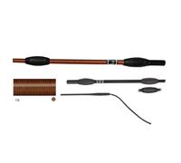 JA Horse JA0002 Fleck FELDMANN Balance Cravache de dressage - Cravache de dressage unie avec poignée antidérapante et broche flexible en nylon (19-marron clair, 120 cm)