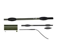 JA Horse JA0002 Fleck FELDMANN Balance Cravache de dressage - Cravache de dressage unie avec poignée antidérapante et broche flexible en nylon (16-olive, 110 cm)