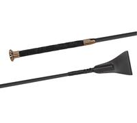 JA Horse JA0025 Fleck Silk Touch Cravache de saut de qualité supérieure avec poignée ultra douce (marron, 50 cm)