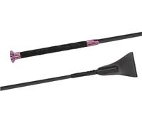 JA Horse JA0025 Fleck Silk Touch Cravache de saut de qualité supérieure avec poignée ultra douce (rose, 60 cm)