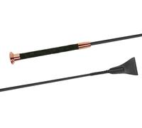 JA Horse JA0025 Fleck SILKTOUCH Cravache de saut de qualité supérieure pour cheval, équitation, poignée ultra douce (or rose, 60 cm)