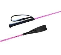 JA Horse JA0028 Cravache de saut avec poignée en caoutchouc et languette - 60 cm - Rose