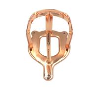 JA Horse JA6001 Lot de 10 bridons en métal pour chevaux - Étable d'équitation - Chambre de selle (or rose)