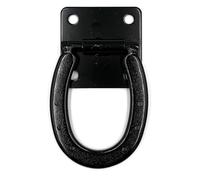 JA Horse JA6008 Anneau de fixation mural en acier robuste - Dispositif de fixation décoratif pour chevaux avec surface lisse - Anneau d'écurie stable pour cage à cheval et chambre de selle (1 pièce)