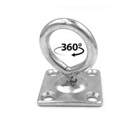 JA Horse Lot de 4 crochets de fixation galvanisés pour chevaux, chiens, animaux, écurie, barre, anneau de barre, anneau de berceau (4 pièces, type D)