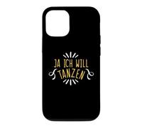 Ja Ich Will Tanzen Inscription Amusante Coque pour iPhone 12/12 Pro