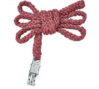 JA4009 Longe pour cheval avec mousqueton ou mousqueton de panique 2 m dans de nombreuses couleurs (uni - bordeaux, crochet de panique)
