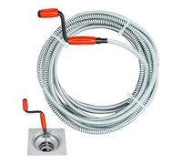 JAADU Furet Deboucheur Canalisation, Furet Deboucheur Canalisation avec Manivelle 5 m × 6 mm, Deboucheur Evier, Deboucheur Toilette Convient aux éviers de Cuisine et Aux Tuyaux de Salle de Bain