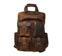 Jaald 45 Cm Sac À Dos D’Épauleen Cuir Pour Ordinateur Imperméabe Rucksack Daypack Voyage Cabine Grand Cadeau Homme Et Femme Leather Backpack Laptop Rucksack
