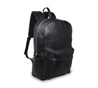 Jaald 45 Cm Sac À Dos en Cuir de vache véritable Pour Ordinateur Rucksack Imperméabe Daypack Voyage Cabine Grand Cadeau Leather Laptop Backpack noir
