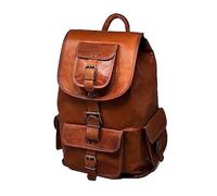 Jaald 46 Cm Sac À Dos D’Épauleen Cuir pour Ordinateur Imperméabe Rucksack Daypack Voyage Cabine Grand Cadeau Homme Et Femme Leather Laptop Backpack