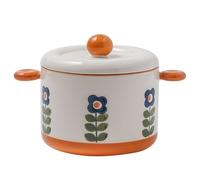 Jaamyears Bols à soupe à oignon 500 ml, jolie tasse à soupe avec poignées et couvercle, passe au four (A, 500 ml)