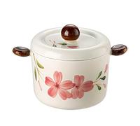 Jaamyears Petits bols à soupe à l'oignon, tasse à soupe de 500 ml avec poignées et couvercle, en céramique, passe au four