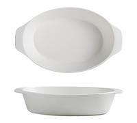 Jaamyears Plat de cuisson ovale en céramique pour four, 750 ml, résistant au four, plat de cuisson en céramique