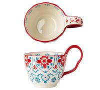 Jaamyears Tasses à bouillon - 400 ml - Bols à soupe avec poignées - Tasse à soupe au micro-ondes pour petit déjeuner, lait, desserts, flocons d'avoine