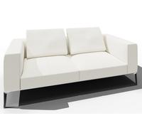 Jaan Living Canapé 2,5 places avec 2 coussins de dossier Combinaison préférentielle Walter Knoll Cuir Cashmere Light grey - WALTER KNOLL 782 25 CASH GREY