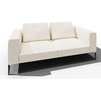 Jaan Living Canapé 2,5 places avec 2 coussins de dossier Combinaison préférentielle Walter Knoll Cuir Elen ivory - WALTER KNOLL 782 25 ELEN IVORY
