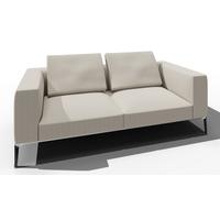Jaan Living Canapé 2,5 places avec 2 coussins de dossier Combinaison préférentielle Walter Knoll Tissu Glint Stone - WALTER KNOLL 782 25 GLINT STON