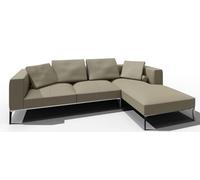 Jaan Living Canapé 3 places avec 2 coussins de dos, 2 coussins confort & 2 roulettes confort Combi A21 Walter Knoll Cuir Safari Mineral - WALTER KNOLL A21 SAFARI MINERA
