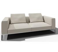 Jaan Living Canapé 3 places avec 2 coussins de dossier Combinaison préférentielle Walter Knoll Tissu Glint Stone - WALTER KNOLL 782 30 GLINT STON