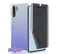 Jaavkkma 1 Pièce Protection Écran Anti Espion Flexible pour Huawei P30 Pro + 2 Pièces Verre Trempé Protecteur Caméra, Anti-Spy, Protège Écran pour Huawei P30 Pro - Privacy Souple TPU Film