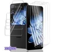 Jaavkkma 3 Pièces Flexible Protection D'écran pour Xiaomi Mix Flip + 3 Pièces Verre Trempé Protecteur D'écran Arrière, HD/Anti-Rayures, Protection Écran pour Xiaomi Mix Flip - Souple TPU Film
