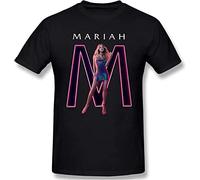 JAAXION Men's Ma_Riah Poster Ca_Rey Cotton Lightweight Classical Vintage Short Sleeve T-Shirt Manches Courtes(Large)