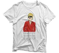 JAAXION SMARTYPANTS in a World Filled with Kardashians, Be a Patsy! Printed Funny Quote T-Shirt Manches Courtes(Large)