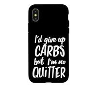 J'abandonnerais Les Glucides, mais Je ne suis Pas Un Dicton très drôle Coque pour iPhone X/XS