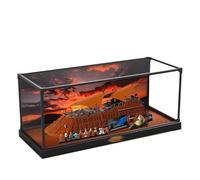Jabba Vitrine en acrylique pour yacht à voile de luxe Lego 75397 Boîte de rangement transparente compatible avec Lego 75397 (étui uniquement, sans modèle (peint)