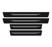 JABBNGD 4 Pièces Bande de Seuil de Porte de Voiture, pour Peugeot 206 (206+/206 Plus) 2009-2012 Antidérapant Bande de Protection de Seuil de Porte de Voiture