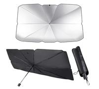 JABBNGD Parapluie Pare-Soleil de Pare-Brise de Voiture, pour Dacia Duster 2 2018-2022 2023 Rotation à 360° Pliable Voiture Protection UV Parasol Pare Soleil