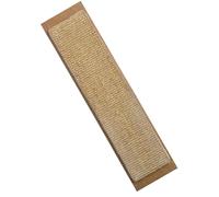 Record Poteau à gratter Suspendu - Jabolux en sisal avec Base en Bois et Herbe à Chat - Jouet pour Chat résistant et Stimulant - Hauteur 70 cm - Marron Clair