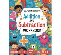 Jabr Math Workbook for Grades K - 2: Addition and Subtraction Drills for Numbers 0-20, 100 Days of Timed Math Practice Tests