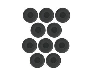 Jabra 14101-46 Kit de 10 Coussinets d'Oreille en Cuir Noir pour Casques Jabra Evolve 20/30/30II/40/65/65SE (5 Paires)