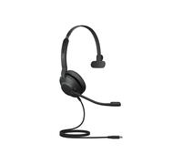Jabra 23189-889-879 Casque Monophonique USB-C Arceau Supra-Aural, Micro Boom, PeakStop & Safetone, Câble 1.5m, Noir