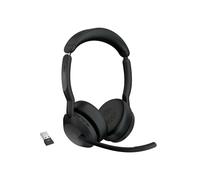 Jabra Evolve2 55 MS Stereo - Micro-casque - supra-auriculaire - Bluetooth - sans fil - suppression active du bruit - USB-A - noir -