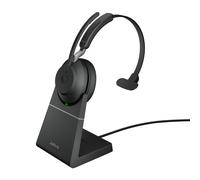 Jabra Micro-casque mono Evolve2 65 USB-A UC avec base, noir